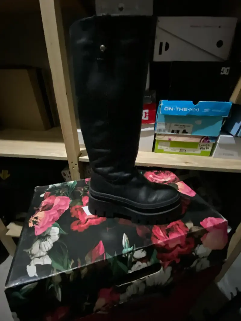 Botines mujer negros y grises - 4