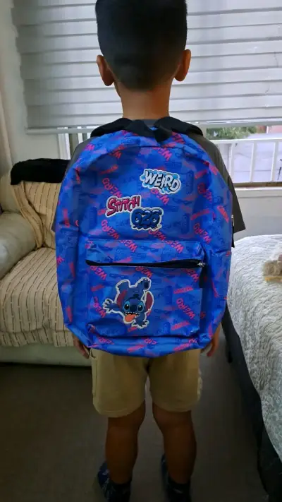 Mochila azul de Stitch - miniatura 1