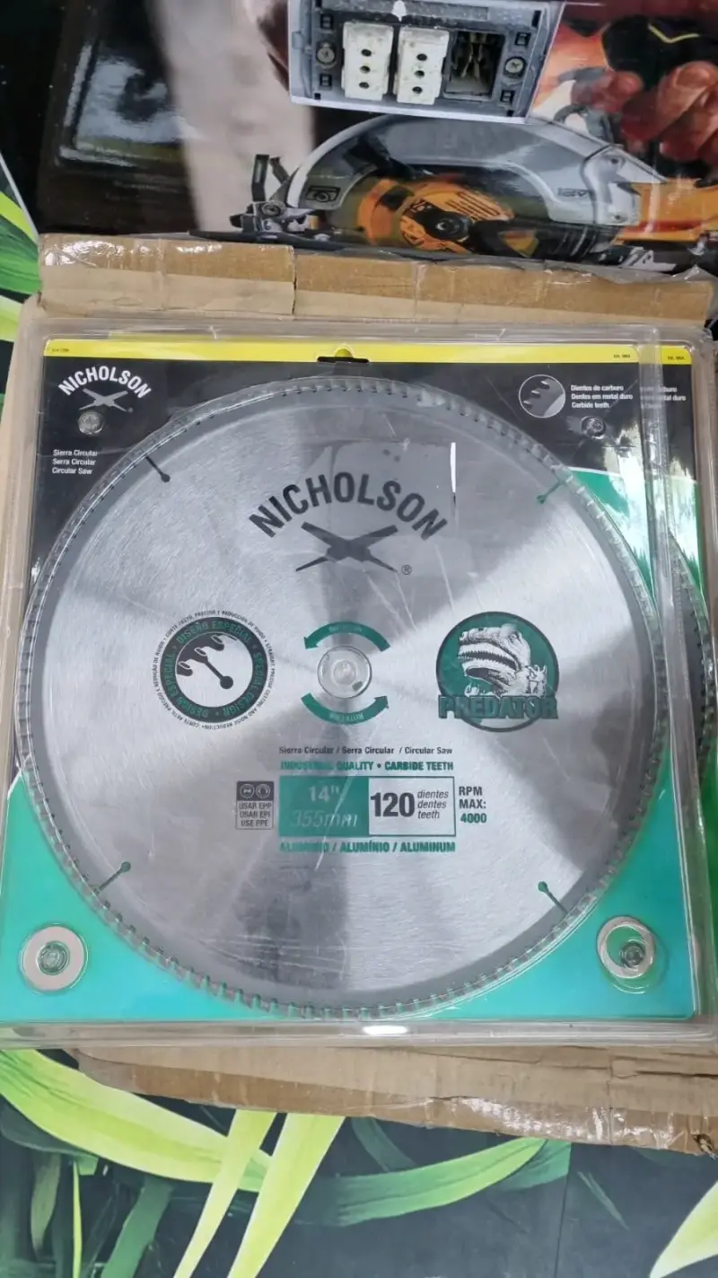 Disco sierra circular Nicholson 14 pulgadas