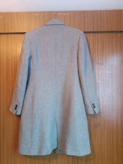 Abrigo de lana gris Zara - miniatura 2