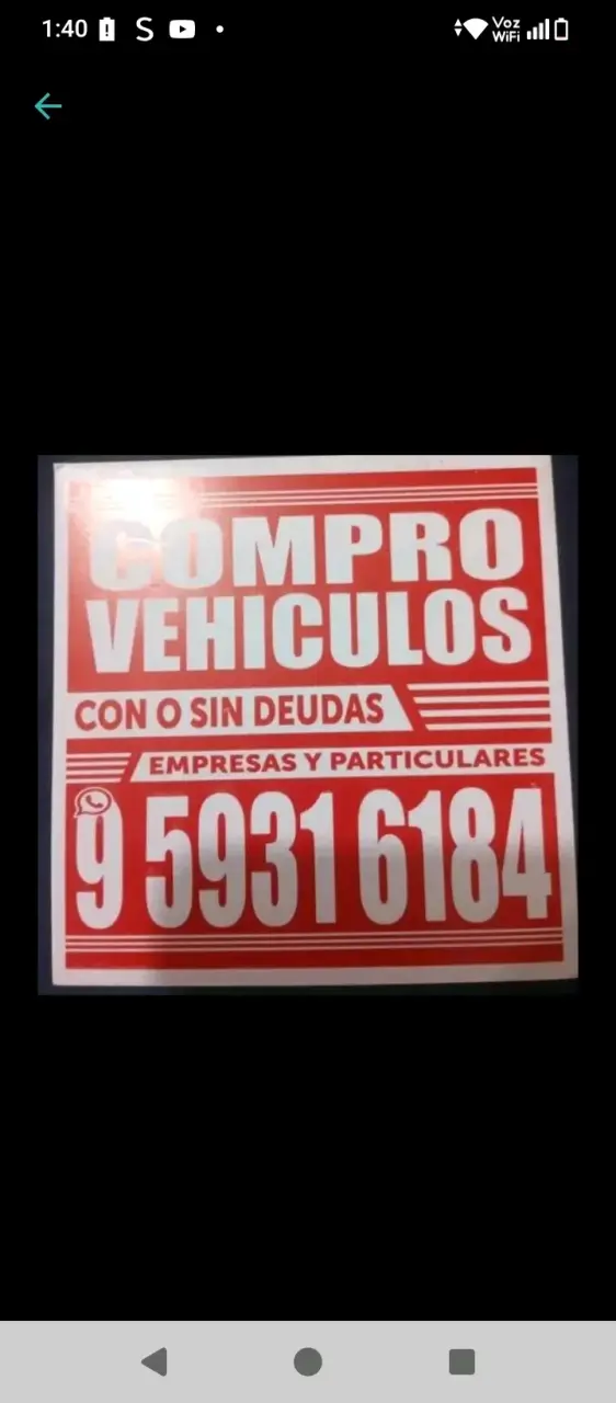 Aviso compro vehículos