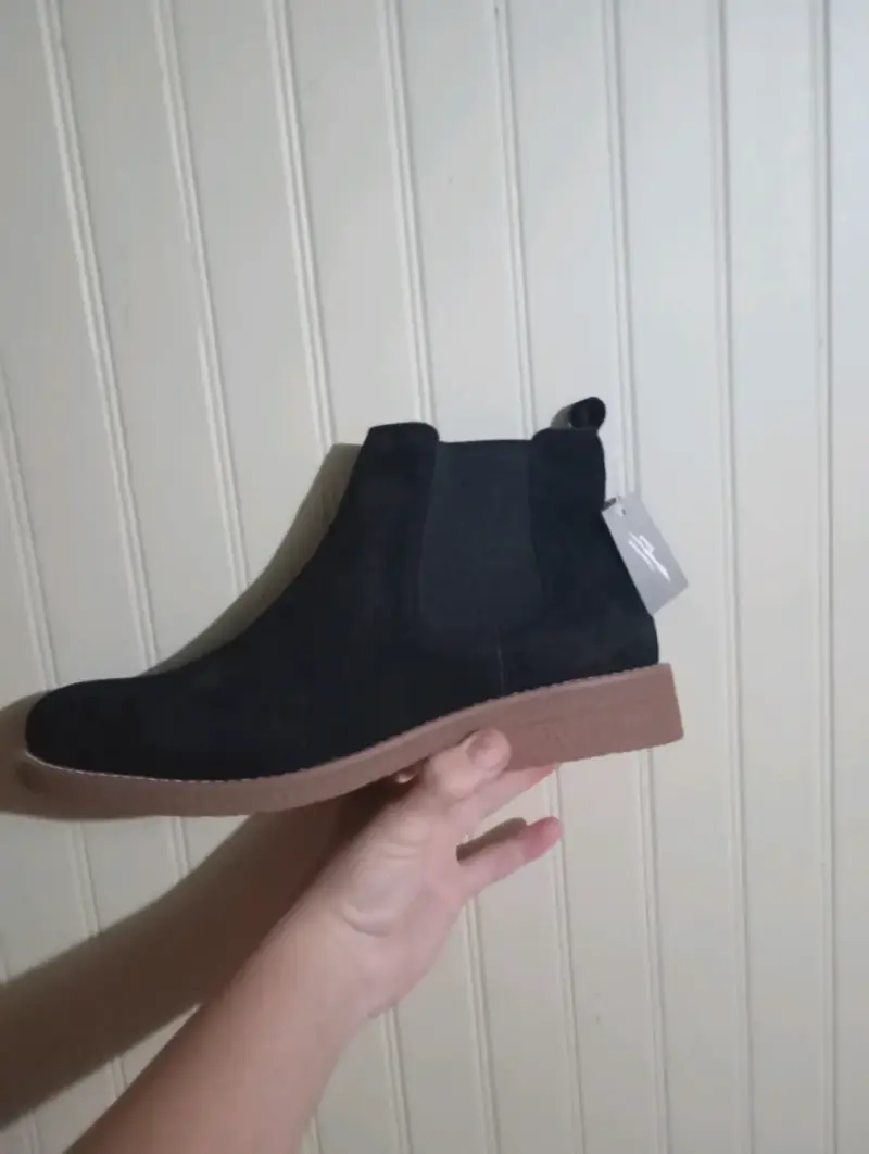 Botines negros nuevos en gamuza - 1