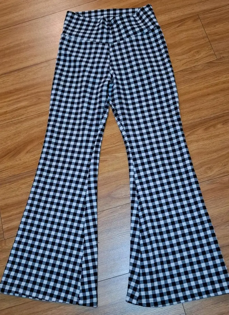 Pantalones acampanados estampado cebra - 2