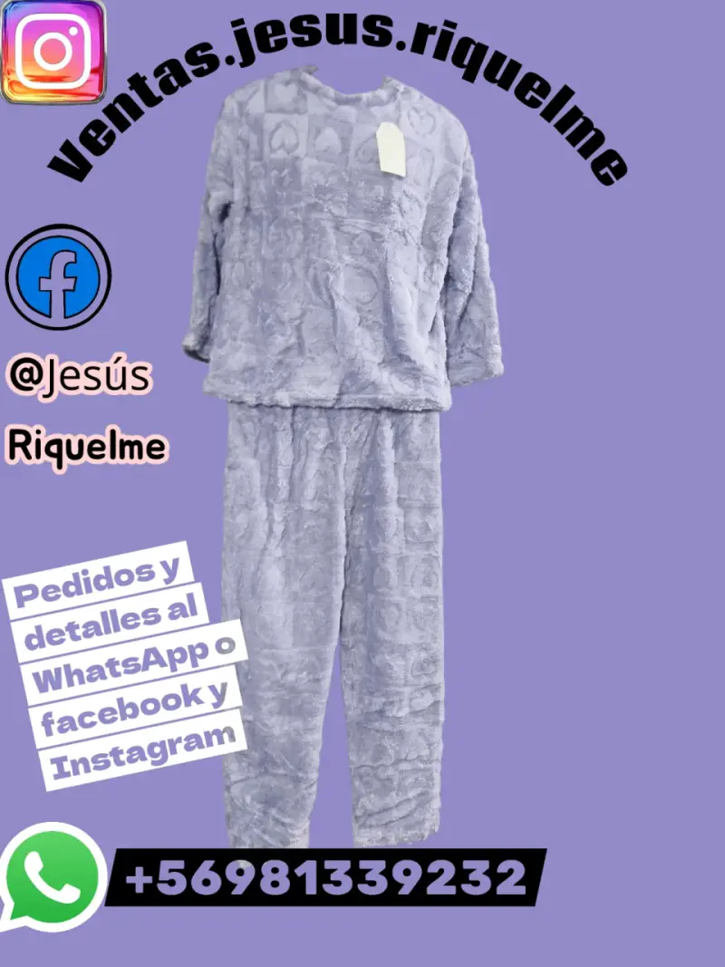 Conjunto pijama  para mujer colores y diseños disp - 2