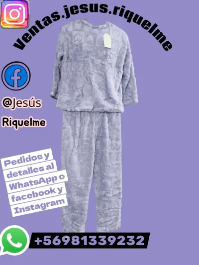 Conjunto pijama  para mujer colores y diseños disp - miniatura 2
