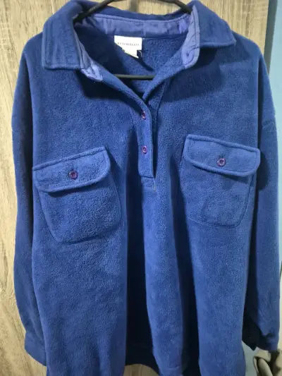 Polar azul con bolsillos pecho - miniatura 4