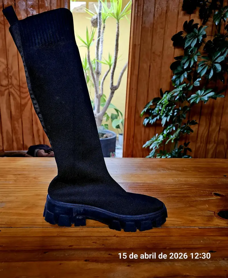 Botas negras de caña alta - 3