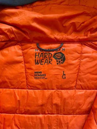 Chaqueta acolchada con capucha azul Hardwear - miniatura 2