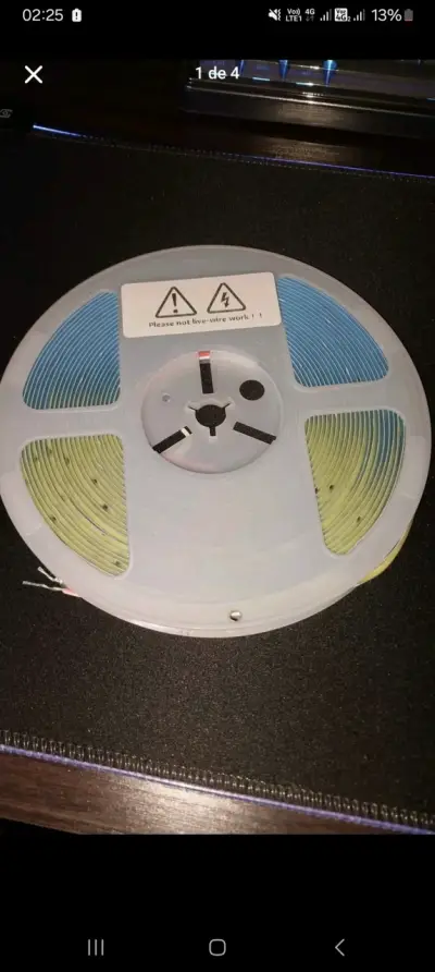 Carrete de luces LED blancas - miniatura 1