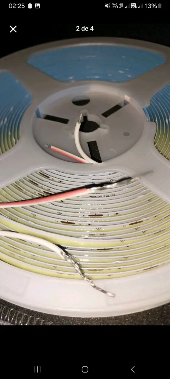 Carrete de luces LED blancas - 3