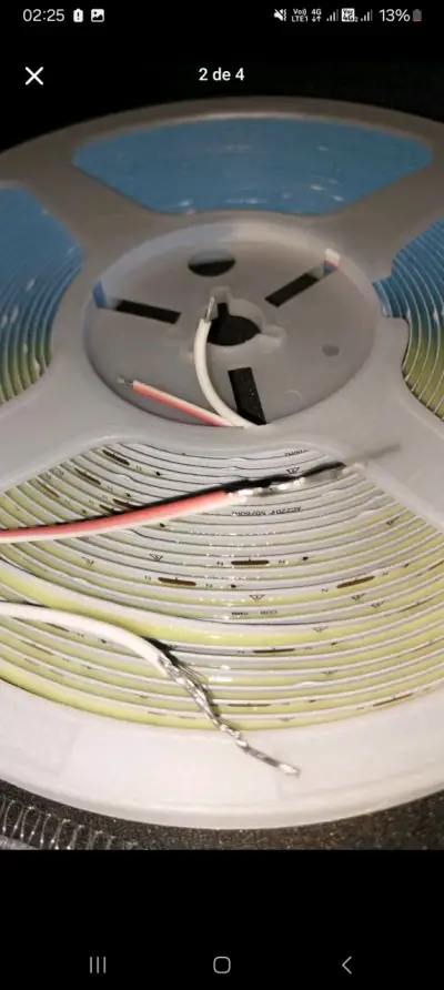 Carrete de luces LED blancas - miniatura 3