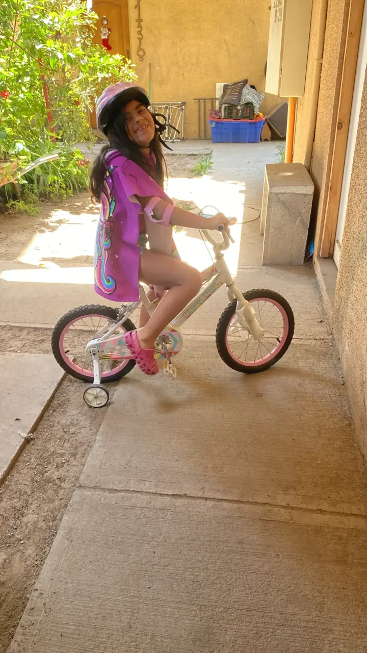 Bicicleta infantil con ruedas