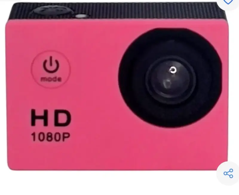 Cámara deportiva HD rosa - 1
