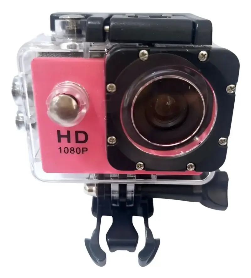 Cámara deportiva HD rosa - 2