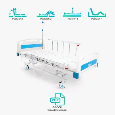 Cama clínica ajustable con ruedas - miniatura 5