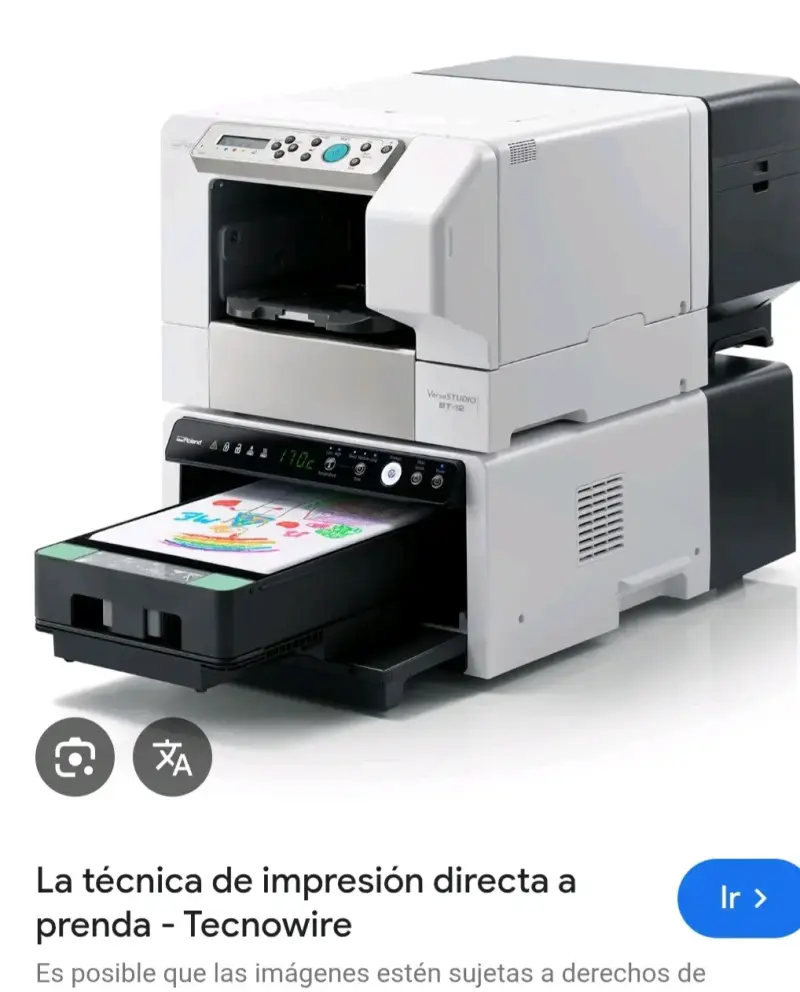 Impresora Directo-a-Prenda Roland BT-12 - 2