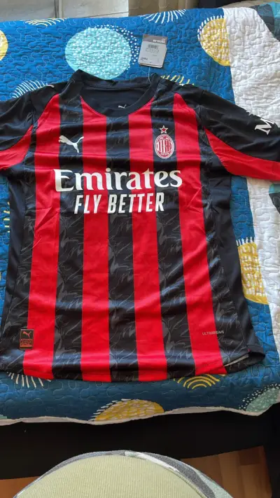 Camiseta fútbol Barcelona y AC. Milán - miniatura 4