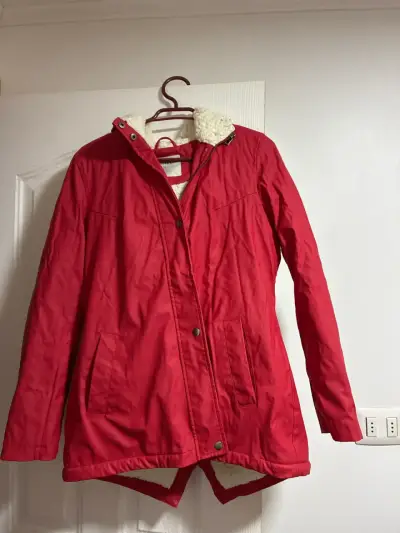 Parka roja con interior polar - miniatura 1