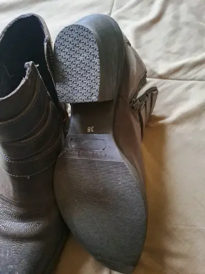 Botines de cuero marrón - miniatura 2