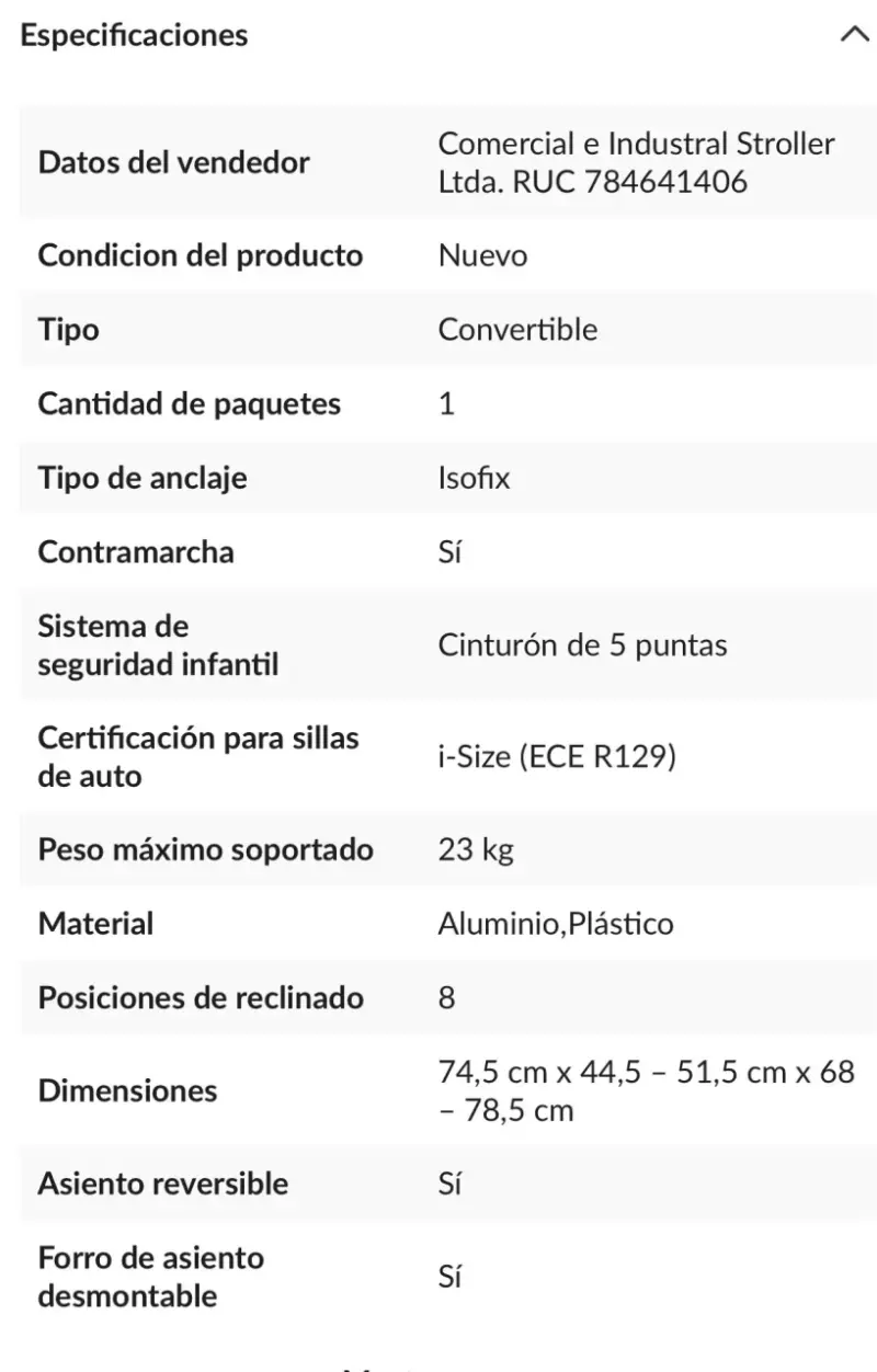 Silla de auto para bebé gris joie i-prodigi carbon - 6