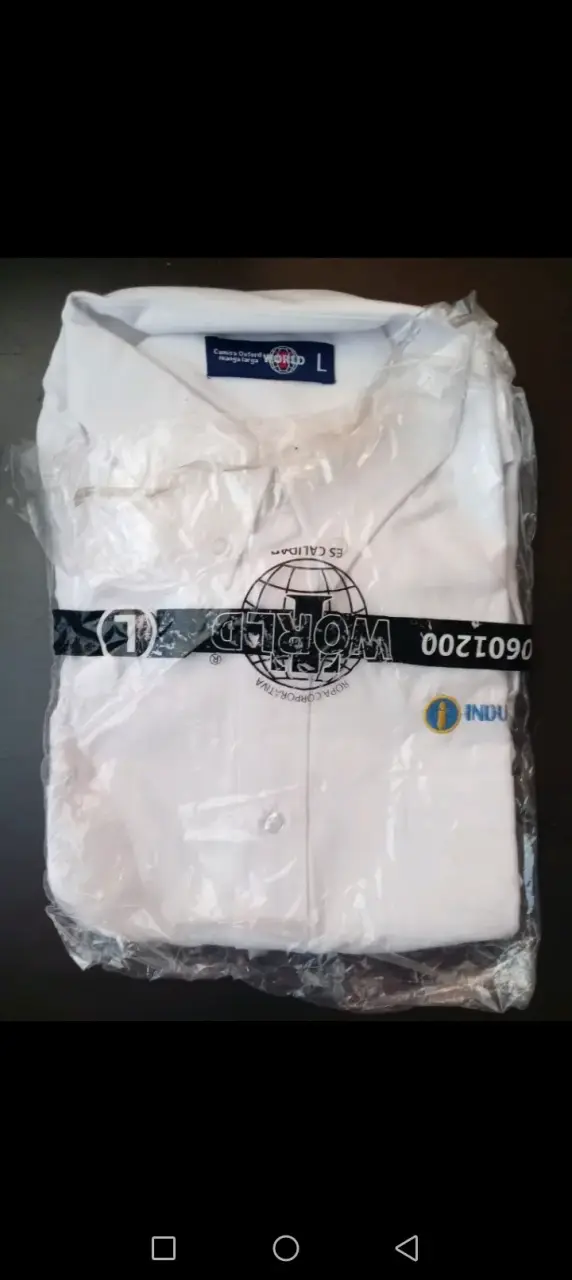 Camisa blanca manga larga nueva - 1