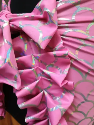 Conjunto bikini rosa estampado - miniatura 4