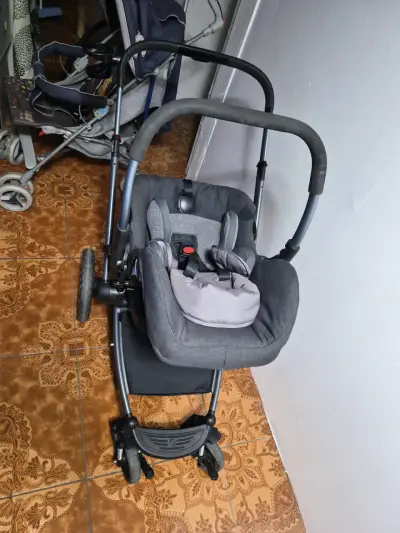 Coche de bebé Infanti gris - miniatura 5