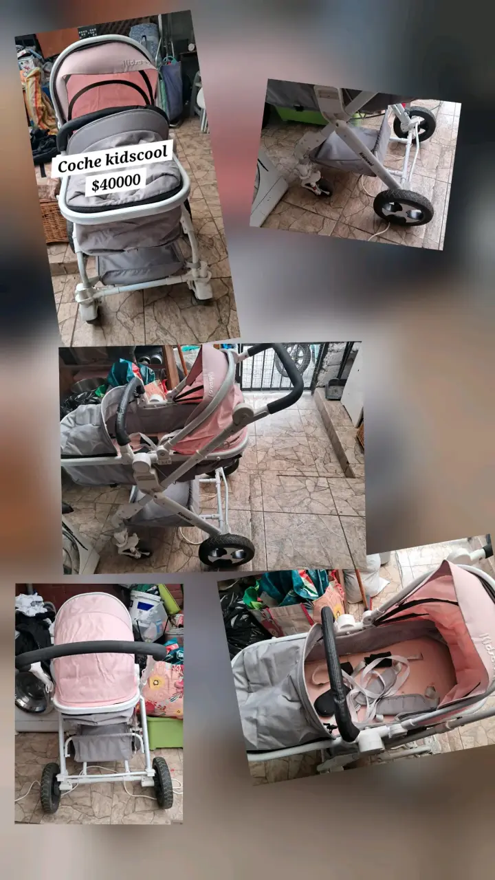 Coche bebe KidsCool rosado - 1