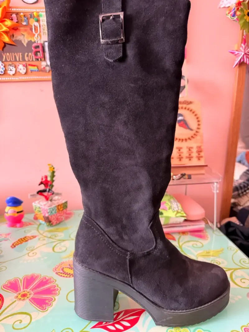 Botines de mujer negros con taco - 3
