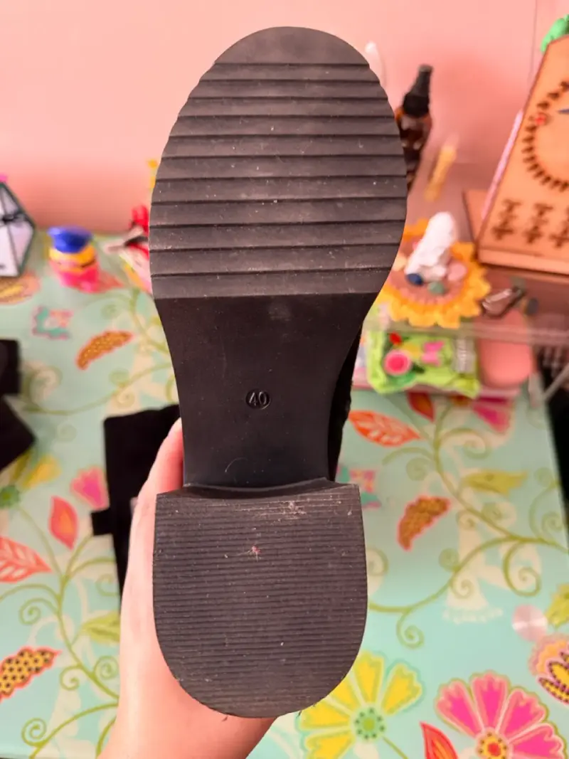 Botines de mujer negros con taco - 4
