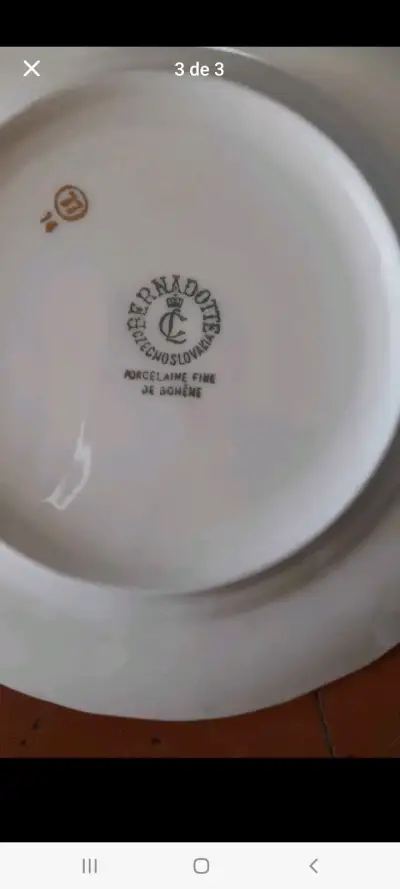 Platos porcelana Czechoslovakia - miniatura 1