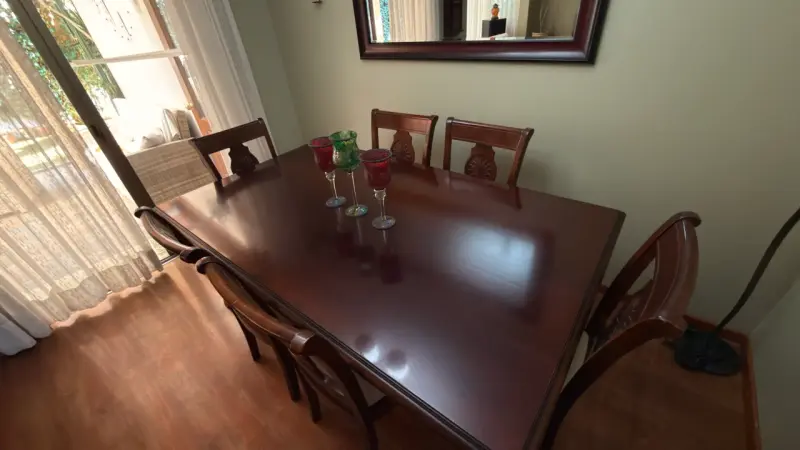 Juego de comedor madera 6 sillas - 3