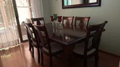 Juego de comedor madera 6 sillas - miniatura 4