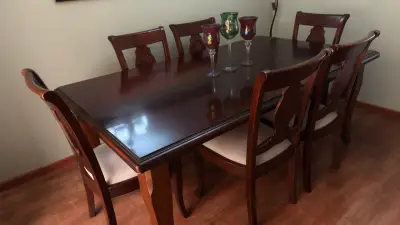 Juego de comedor madera 6 sillas - miniatura 5