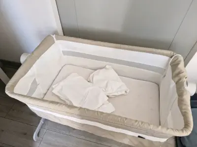 Cuna colecho beige marca bcx - miniatura 2