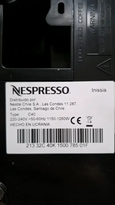Máquina de café nespresso roja - miniatura 5