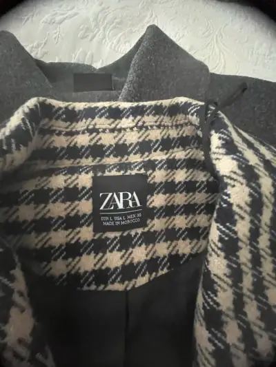 Abrigo a cuadros Zara - miniatura 2