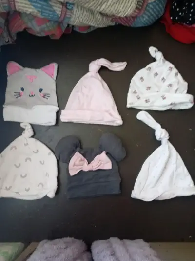 Set de gorros de bebé variados - miniatura 1