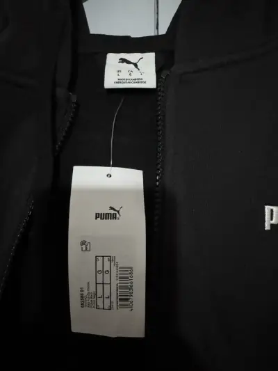 Polerón negro con capucha puma - miniatura 4
