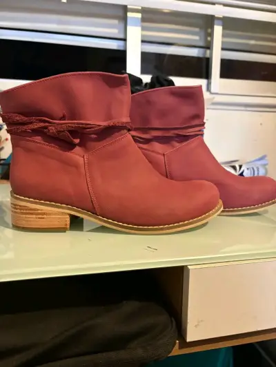 Botines Pao Pecados color frambueza - miniatura 1