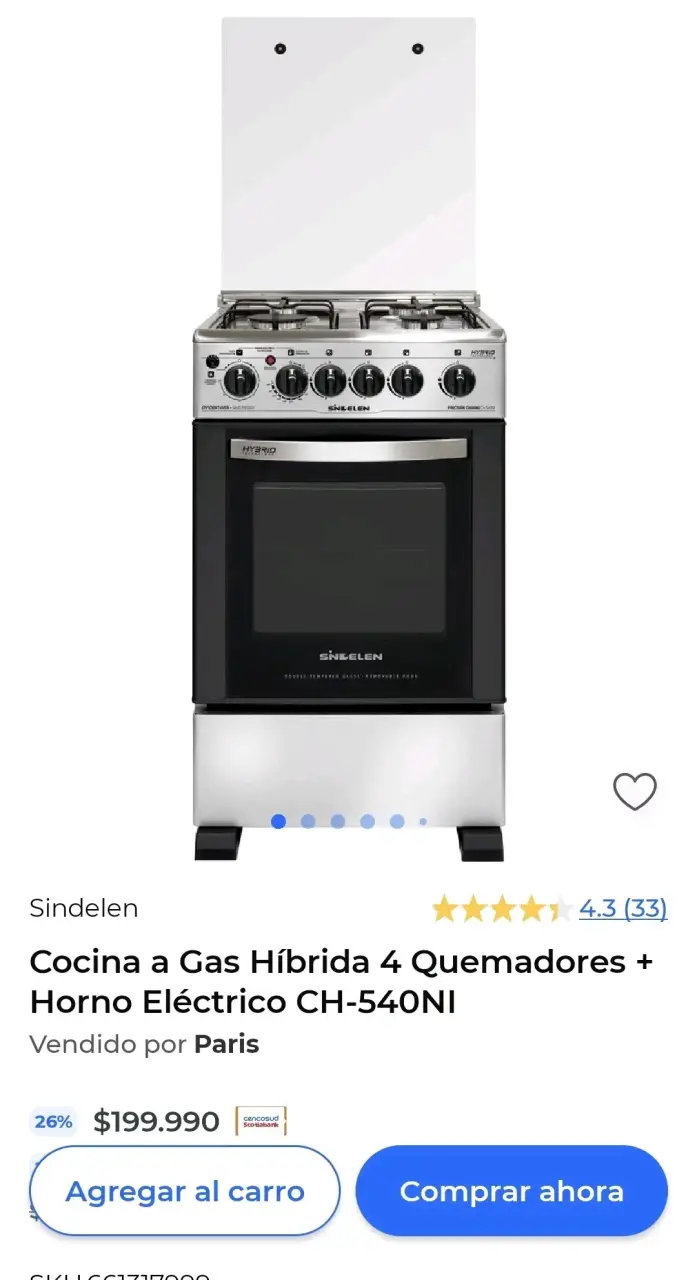 Cocina a gas Sinelen Hybrid - 2