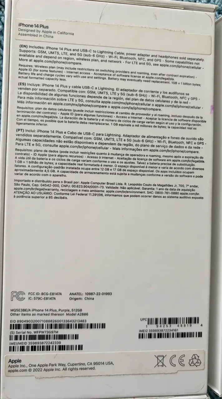 iPhone 14 Plus de 512 GB en caja original - 4