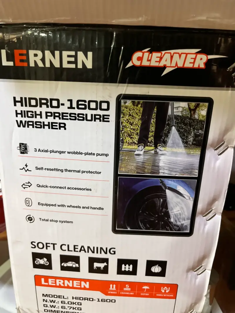 Hidrolavadora Lernen 1600W 13MPa - 2