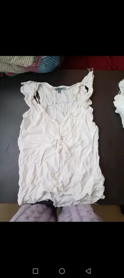 Blusa de encaje blanca y poleras - miniatura 4