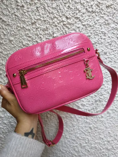 Cartera cruzada rosada brillante - miniatura 1