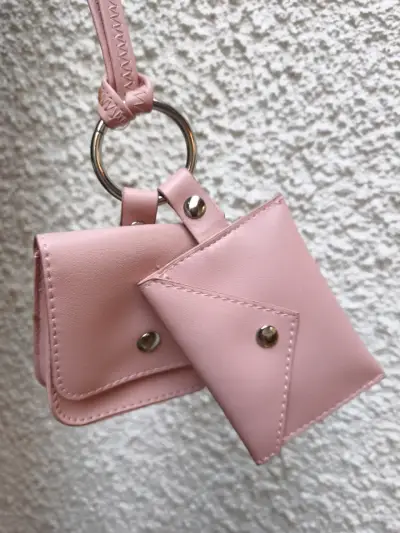 Mini bolso billetera rosa - miniatura 3