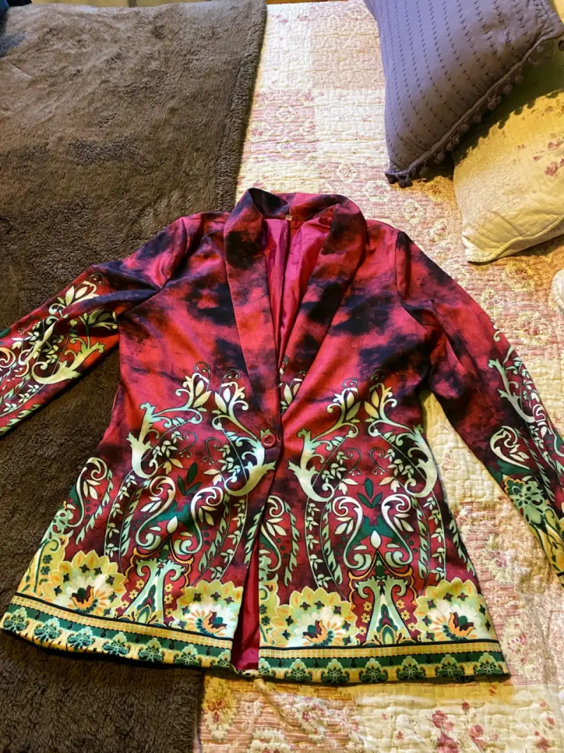 Blazer estampado colorido