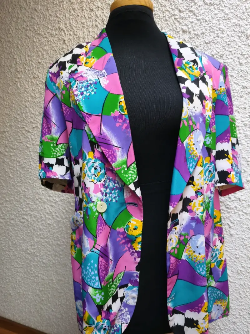 Blazer vintage colorido