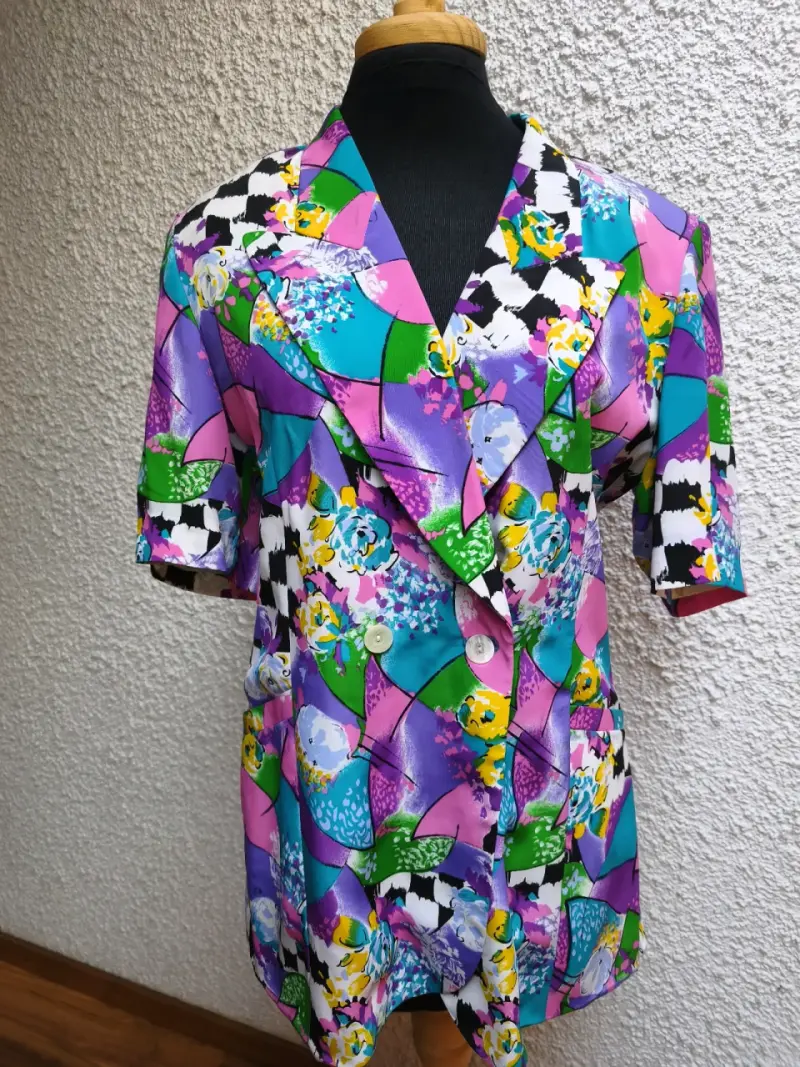 Blazer vintage colorido - 3