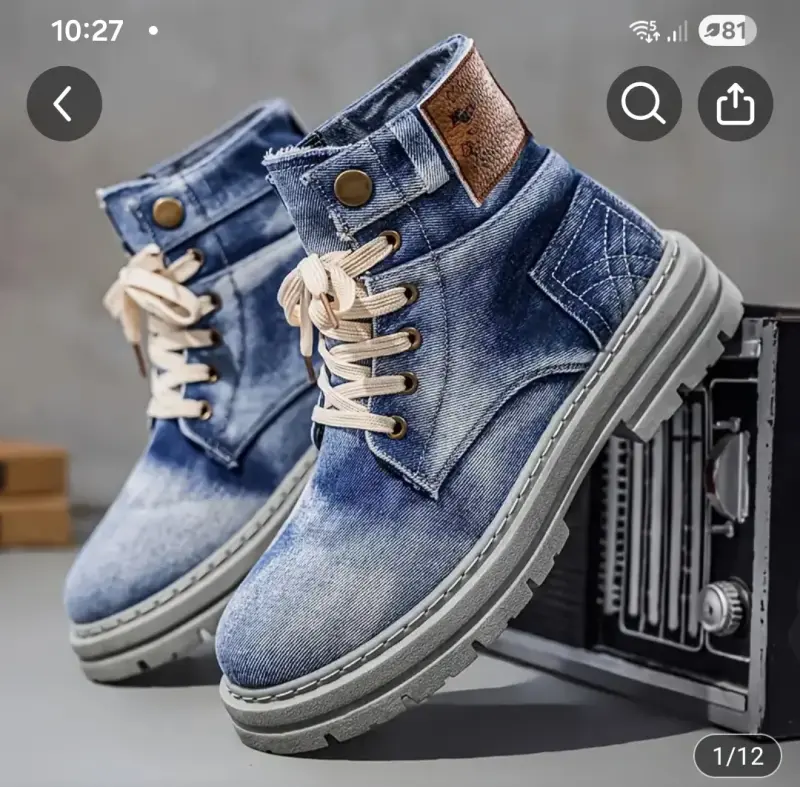 Botas denim casuales
